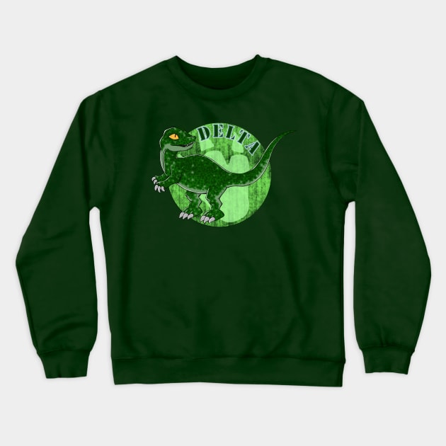 Jurassic Delta Crewneck Sweatshirt by Rhaenys